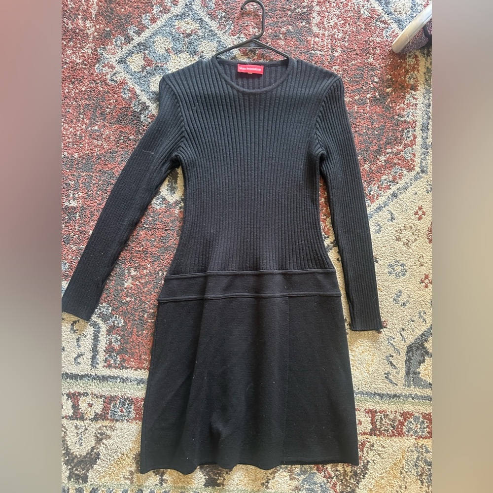 Alain Manoukian Black Long Sleeve Dress Size 2
